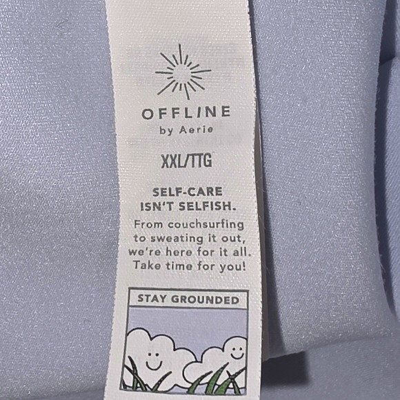 OFFLINE By Aerie Activewear Real Me Hold Up! Strappy Skort Dress Blue EUC - Picture 9 of 12